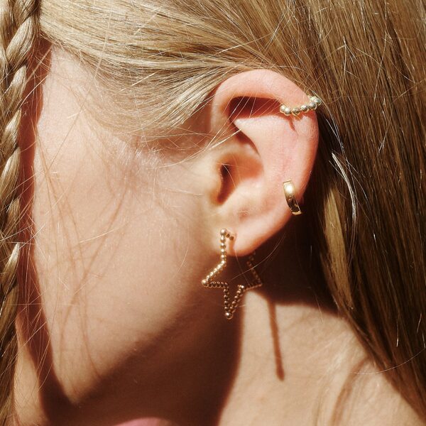 Gold STARS earrings